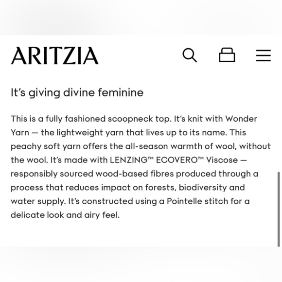 NWT Aritzia Wilfred Watson Top in Black Size Small Pointelle-knit scoopneck top - Picture 8 of 13